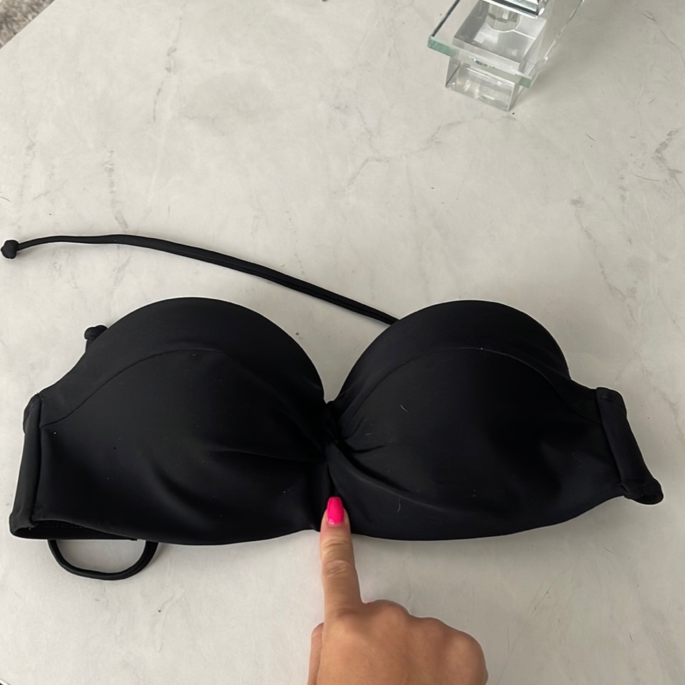 Black Bikini Top Strapless